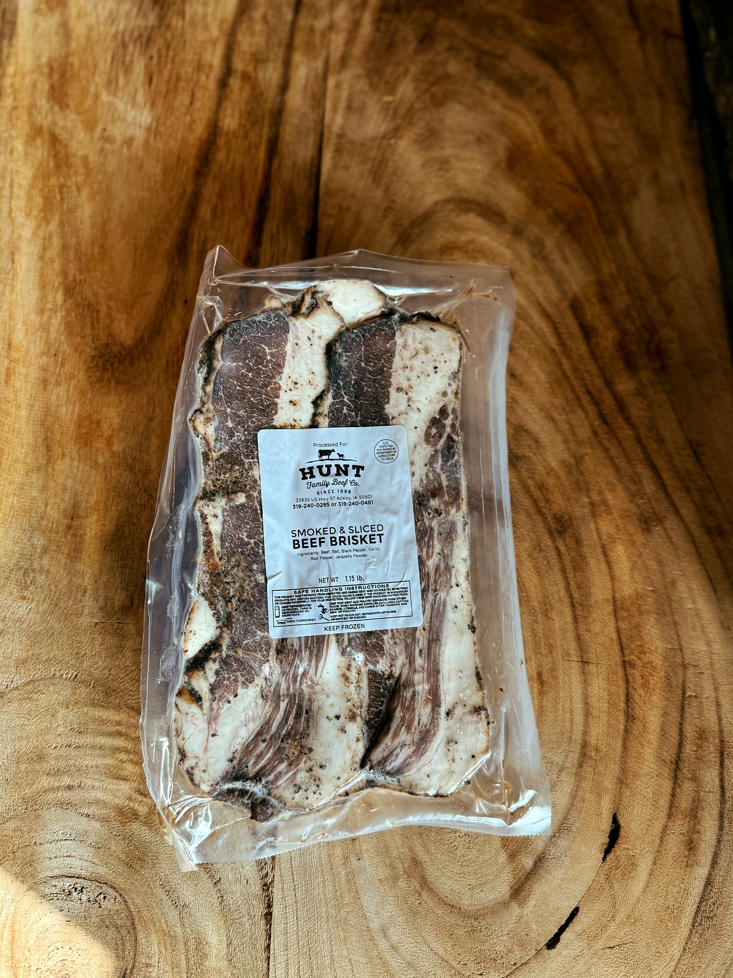 Smoked & Sliced Beef Brisket